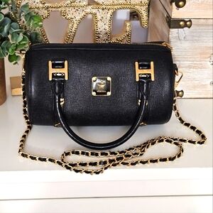 MCM EUC Mini Barrel Bag with Unbranded Chain